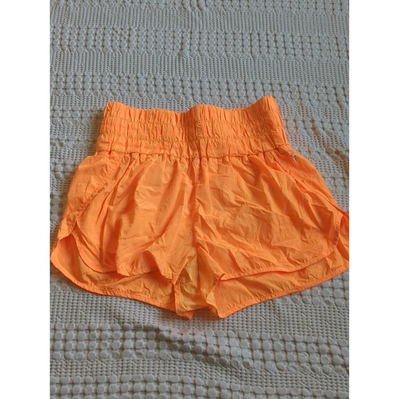 Free People Pants - Free People Movement The Way Home Shorts High Waisted Orange Sz Large Lined